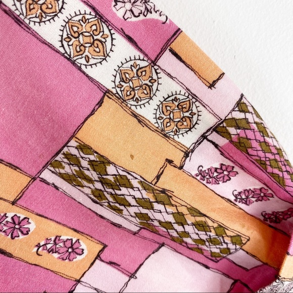 ❌SOLD❌VTG 60s Handmade Novelty Print House Dress - Picture 7 of 11